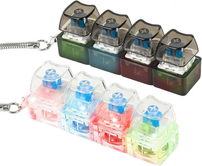 Miniteclado llavero antiestrés LED